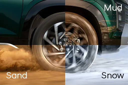 Traction control modes (snow, mud, sand)